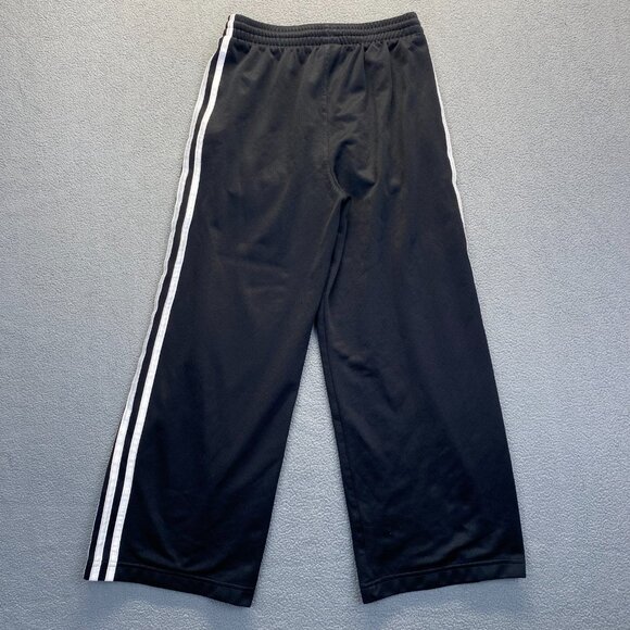 ADIDAS‎ Boys Sweat Pants  Basketball -Black Size Medium,Pockets,Wide Leg,Comfort - Picture 10 of 11